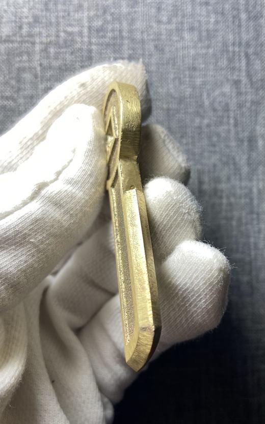 古法文创铸币 一刀平五千 文房铜镇 QQH38 商品图11