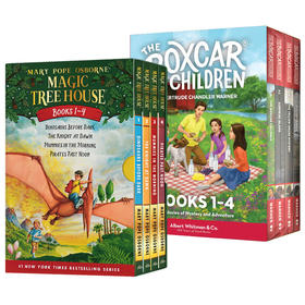 神奇树屋英文原版绘本Magic Tree House 1-4册全套 +棚车少年1-4册全套 美国中小学课外阅读故事章节桥梁英语小说书籍