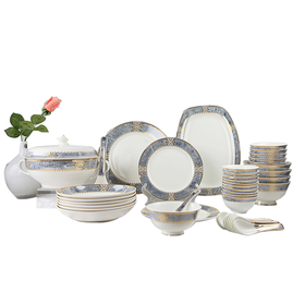 凡瑞斯骨瓷中餐具浪漫庄园10人用40头