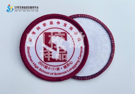 定制深圳科学高中龙岗分校校徽定做礼服布标姓名贴胸章缝制包邮51 商品图0