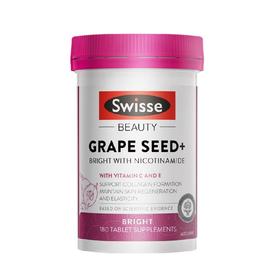 【香港直邮】SWISSE/斯维诗 烟酰胺葡萄籽 180粒