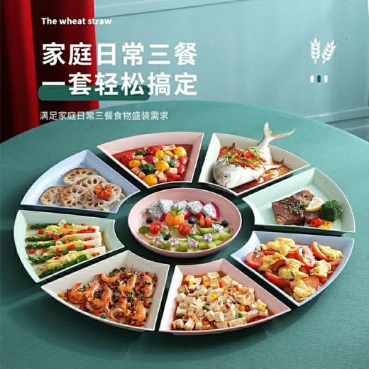 个性创意网红家用圆菜盘子鱼盘水饺碟子火锅年夜饭拼盘餐具套装 商品图1