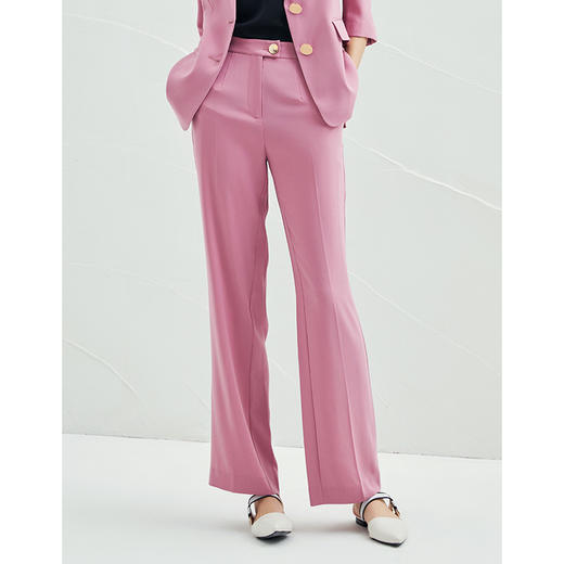 EITIE爱特爱品牌女装春夏款休闲宽松坠感阔腿裤女6505211 商品图1