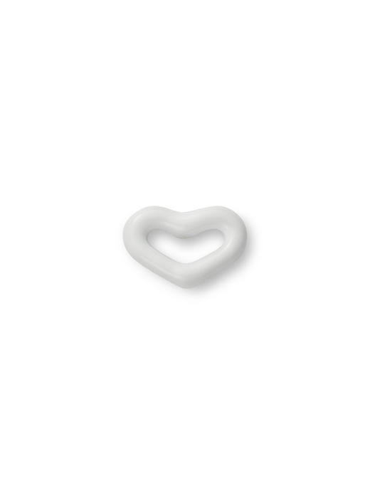 北京仓｜Jordy Heart-Heart-白色 心形 珐琅 耳钉（单只 小号）［美国设计师］ 商品图2