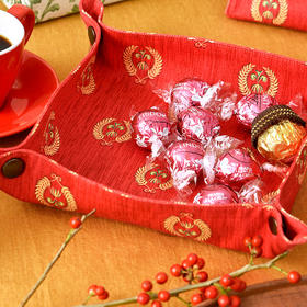 金色麦穗新春系列喜庆干果盘餐巾盒