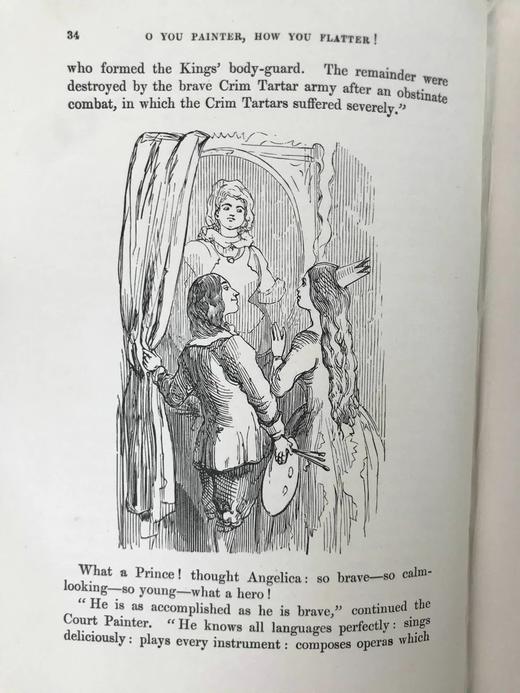 1923年 萨克雷《玫瑰与指环》 数十幅版画插图 布面精装32开 商品图13