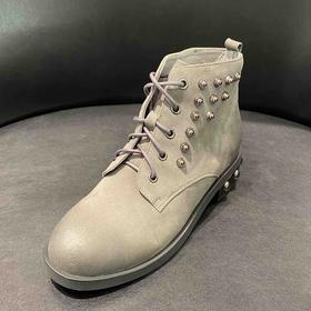 lfgj jeans  AC403  低跟休闲系带高帮鞋短靴女