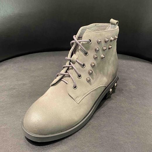 lfgj jeans  AC403  低跟休闲系带高帮鞋短靴女 商品图0