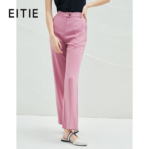 EITIE爱特爱品牌女装春夏款休闲宽松坠感阔腿裤女6505211 商品图0