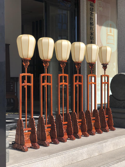 红桥红  家具严选  缅甸花梨（大果紫檀）【嘉木堂升降式 宫灯】 商品图4