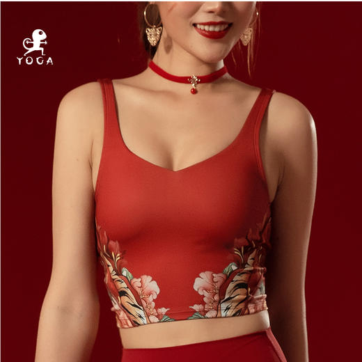 壁虎瑜伽 如虎添翼-印花上衣 （有胸垫）清仓不退不换 商品图4