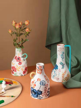 JOYYE北欧手绘陶瓷花瓶摆件#此商品参加第十一届北京惠民文化消费季