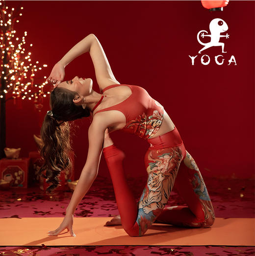 壁虎新款【金虎送福】天然橡胶瑜伽垫 【七十二小时发货】 商品图1