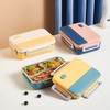 甲克虫日式大三格饭盒JKC-5719/970ml日式不锈钢饭盒 便当盒 上班族餐盒 不锈钢保温饭盒 商品缩略图0