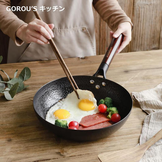 【日本铁技的高端铁锅】高纯度含铁99.2%  无化学涂层，物理不粘，补充铁元素  提升你的厨房格调  燃气/电磁灶通用 湖州仓 商品图4