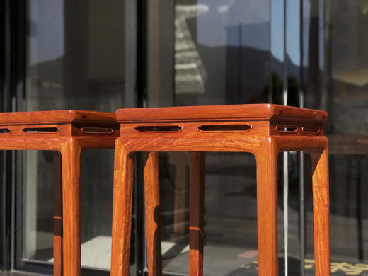 红桥红  家具严选  缅甸花梨（大果紫檀）【98明式托泥束腰 花架】 商品图6