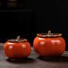 柿子茶叶罐家用防潮密封罐糖罐陶瓷创意事事如意储物罐 商品缩略图3