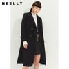 NEELLY纳俪商场同款气质翻领双排扣大衣收腰大气中长款毛呢外套N21121N01238 商品缩略图3