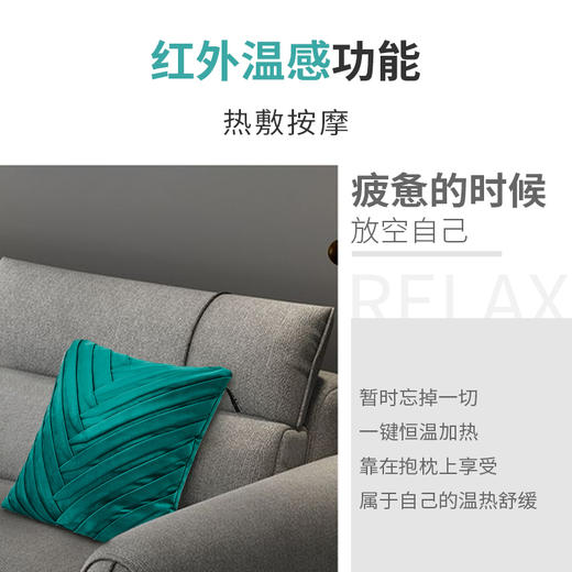 ihoco丝绒按摩抱枕家用车载多功能靠枕按摩器背部按摩靠垫无线 商品图1