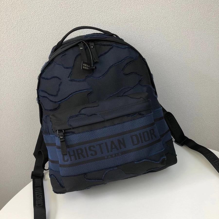 迪奥dior travel双肩背包 正品打版 采用进口蓝色迷彩布料 定