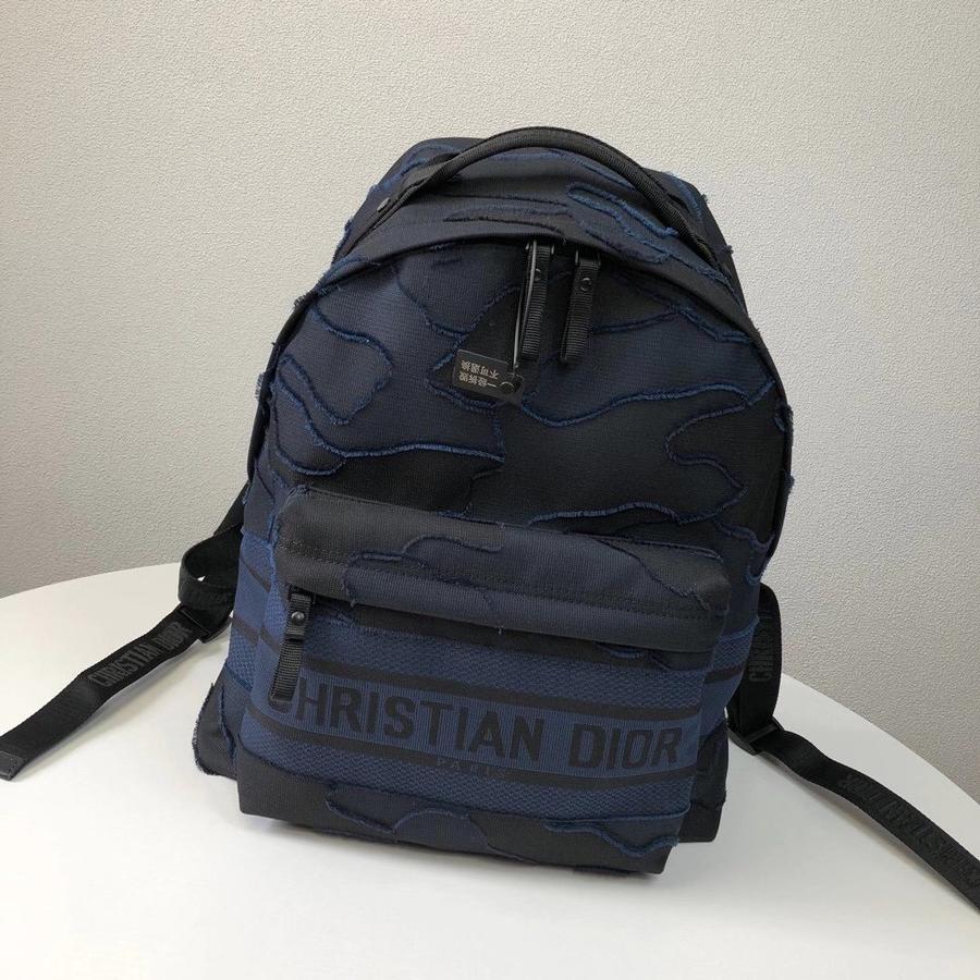 迪奥dior travel双肩背包 正品打版 采用进口蓝色迷彩布料 定