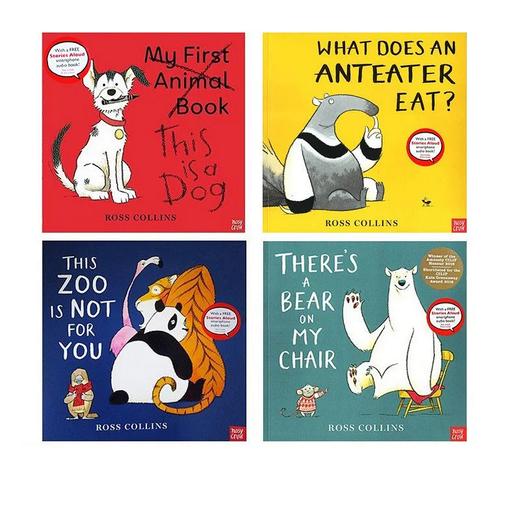 【宝莉爹书单·4岁+】凯特格林纳威大奖作家 Ross Collins 4册绘本 There's a Bear on My Chair/This Is a Dog 赠官方音频 商品图0