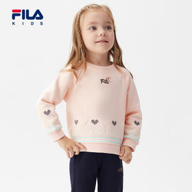 小斐乐童装女小童套头卫衣2022年春季新款儿童加绒上衣潮K11G212254F