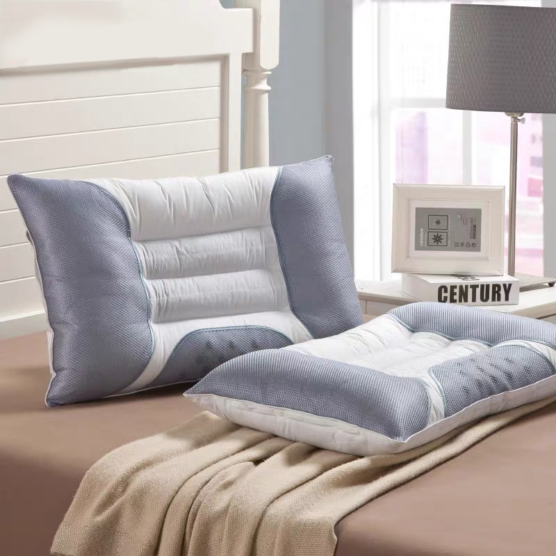 自然醒全棉决明子立体枕芯48*74*10cm磁疗枕头家用睡眠枕护颈椎枕SXM