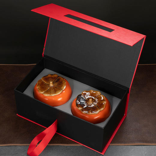 柿子茶叶罐家用防潮密封罐糖罐陶瓷创意事事如意储物罐 商品图9