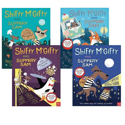 【直播专享·5岁+】英文原版 Shifty McGifty and Slippery Sam 强强和盗盗系列4册合售 儿童幽默故事 漫画绘本图画书 赠官方音频 商品图0
