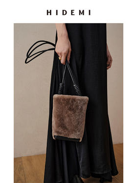 HIDEMI 限定款皮毛一体水桶包中号/可肩背
