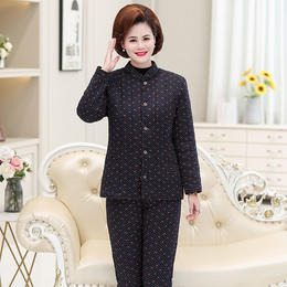 AA HB加绒两件套装冬季保暖睡衣棉袄套装 商品图6