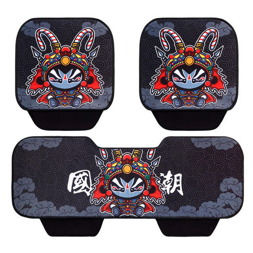 汽车坐垫三件套四季通用单个单片秋冬亚麻丝绒半包通用坐垫无靠背 商品图1