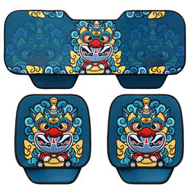 汽车坐垫三件套四季通用单个单片秋冬亚麻丝绒半包通用坐垫无靠背