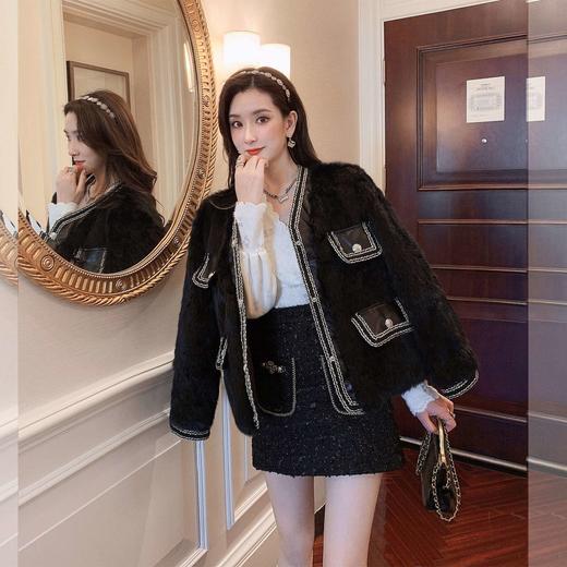 张心子「摩洛哥少女」2021女秋冬新款重工气质半身裙收腰显瘦短裙 U2111308 商品图1