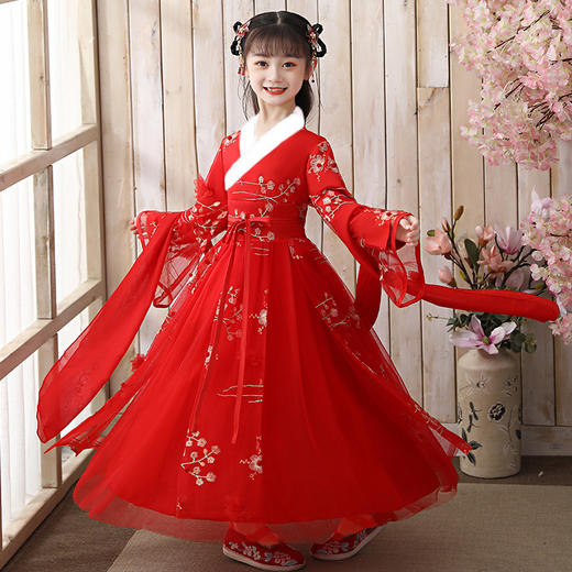 中国风女童拜年服唐装冬加厚仙襦裙  6626 商品图1