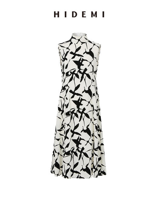HIDEMI 立体植绒印花轻礼服连衣裙 商品图12