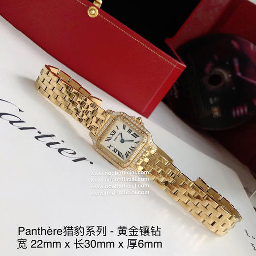 原单品质！！！Panthère de Cartier 卡地亚猎豹系列 女装表款，朗达瑞士进口石英机芯。316L精钢表壳，尺寸：宽度22mm 长度30mm 厚度6mm 商品图6