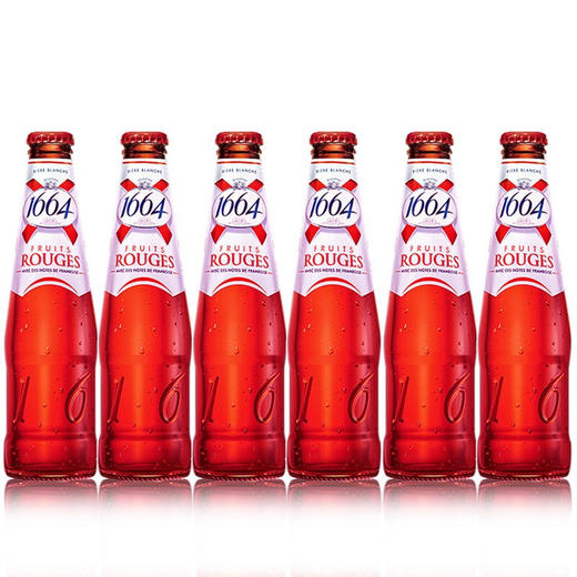  1664树莓250ml*6瓶 法国原装进口啤酒 克伦堡凯旋精酿系 1664啤酒  商品图2