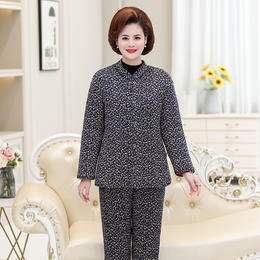 AA HB加绒两件套装冬季保暖睡衣棉袄套装 商品图5