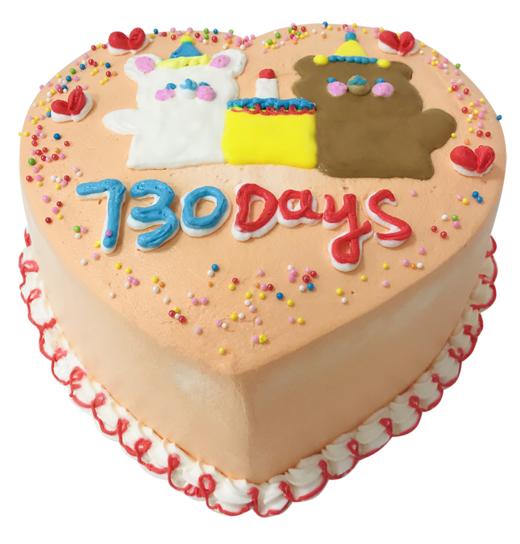 【纪念日推荐】心形纪念日蛋糕-这个蛋糕送给你，我想和你过一辈子 商品图0