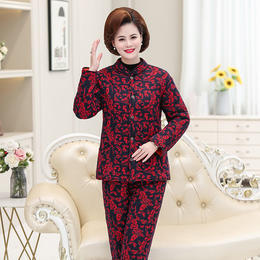 AA HB加绒两件套装冬季保暖睡衣棉袄套装 商品图4