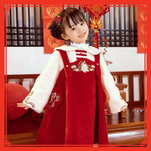 【9件套】鸿运当头虎年儿童发夹新年发饰女孩可爱喜庆过年夹子爱心猫耳对夹 商品图2