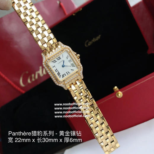 原单品质！！！Panthère de Cartier 卡地亚猎豹系列 女装表款，朗达瑞士进口石英机芯。316L精钢表壳，尺寸：宽度22mm 长度30mm 厚度6mm 商品图8
