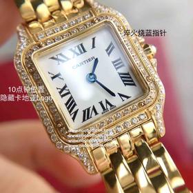 原单品质！！！Panthère de Cartier 卡地亚猎豹系列 女装表款，朗达瑞士进口石英机芯。316L精钢表壳，尺寸：宽度22mm 长度30mm 厚度6mm