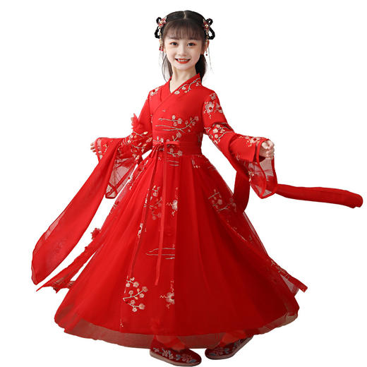 中国风女童拜年服唐装冬加厚仙襦裙  6626 商品图4
