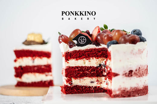 红丝绒乳酪半裸奶油蛋糕 商品图2