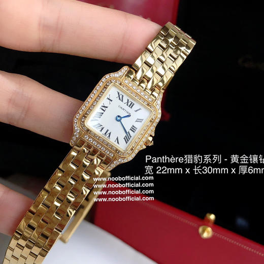 原单品质！！！Panthère de Cartier 卡地亚猎豹系列 女装表款，朗达瑞士进口石英机芯。316L精钢表壳，尺寸：宽度22mm 长度30mm 厚度6mm 商品图7