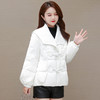 WE-DD-Y21X819 方领轻薄保暖白鸭绒羽绒服女短款2021冬装新款气质优雅时尚小外套 商品缩略图0