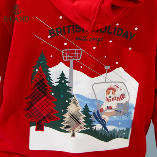 衣恋圣诞款柯基帽衫EEMTB4CC6C 商品图3